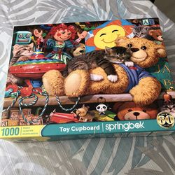 Springbok 1000 Pc Puzzle “Toy Cupboard”, Complete