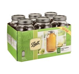 Ball Glass Mason Jars 64oz