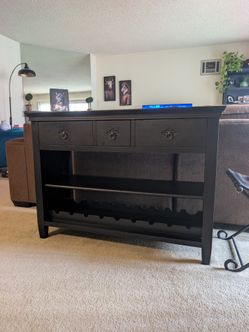 Wine Rack End Table