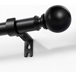 Curtain Rods for Windows 32 to 168 inch, 1 inch Diameter Heavy Duty Adjustable Curtain Rods