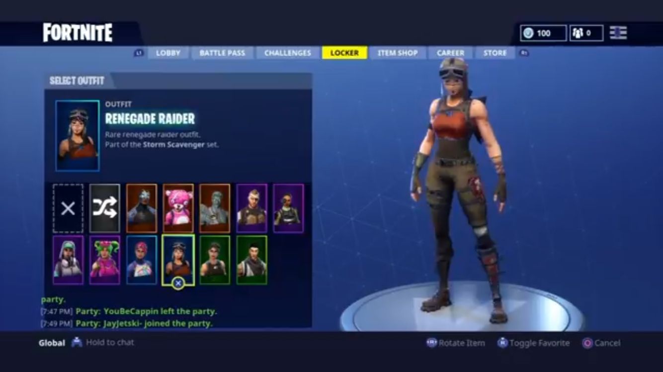 Renegade Raider Fortnite Account