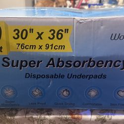 Wow Flash Absorbency Disposable Pads 30 x 36