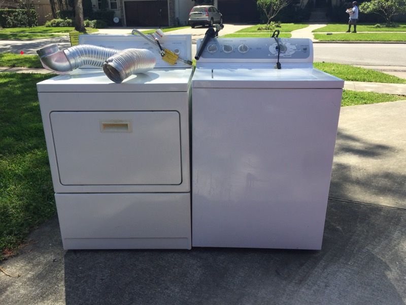 GE washer and Kenmore gas drier