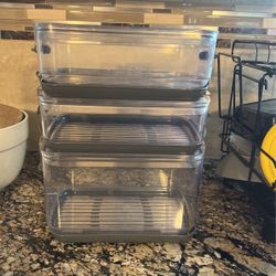 Produce Storage 3containers LARGE MEDIUM SMALL