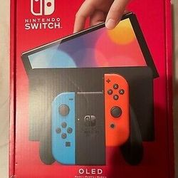 Nintendo Switch OLED Model HEG-001 Handheld Console - 64GB - Black/Neon Red/Neon

