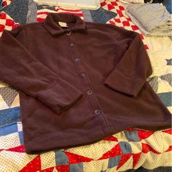 Tapemeasure Brown Fleece Jacket, Size M