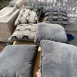 6 Cushion Sofa Pillows All For $5
