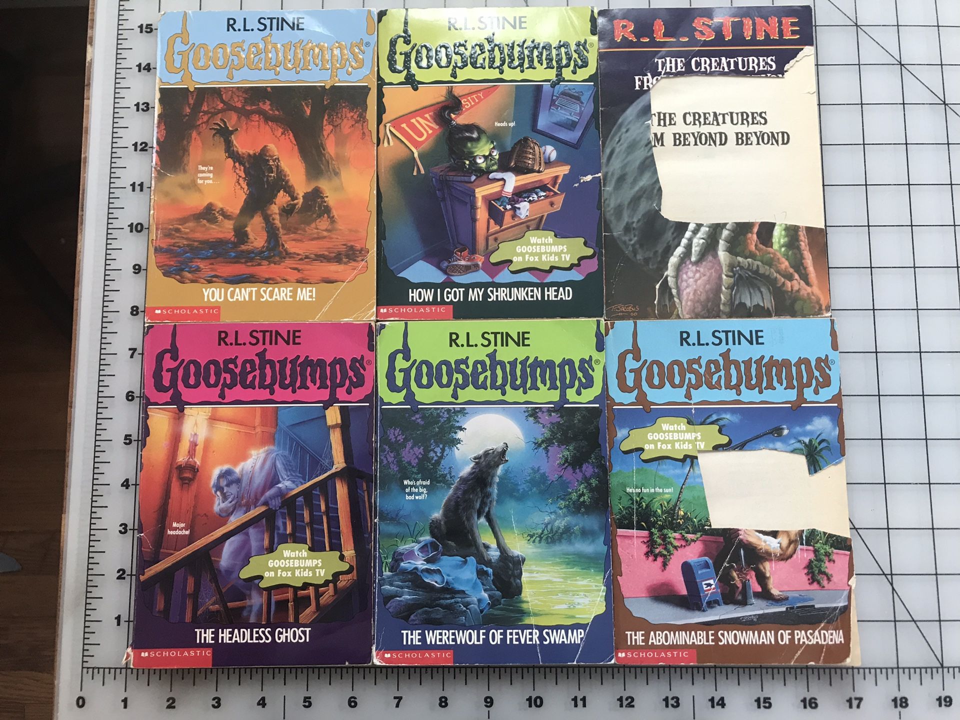 R.L. Stine Goosebumps series (all free with a purchase)