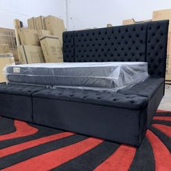 $1199 Brand New King Bed Frame With Mattress (Read Description Below)