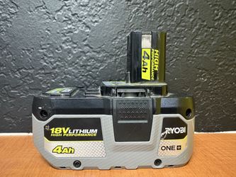 OEM RYOBI PBP004 ONE+18V 4.0Ah Lithium-Ion HIGH PERFORMANCE Battery USED