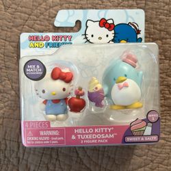 Hello Kitty And Tux Toy New