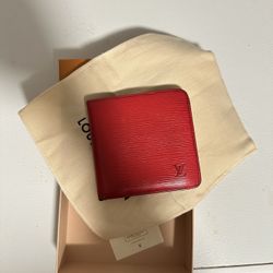 Louis Vuitton red epi Wallet