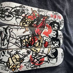 Exclusive La Pop up “Slawn x zushi signed autographed skateboard decks”