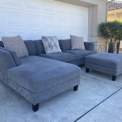Dark Grey Sectional Couch
