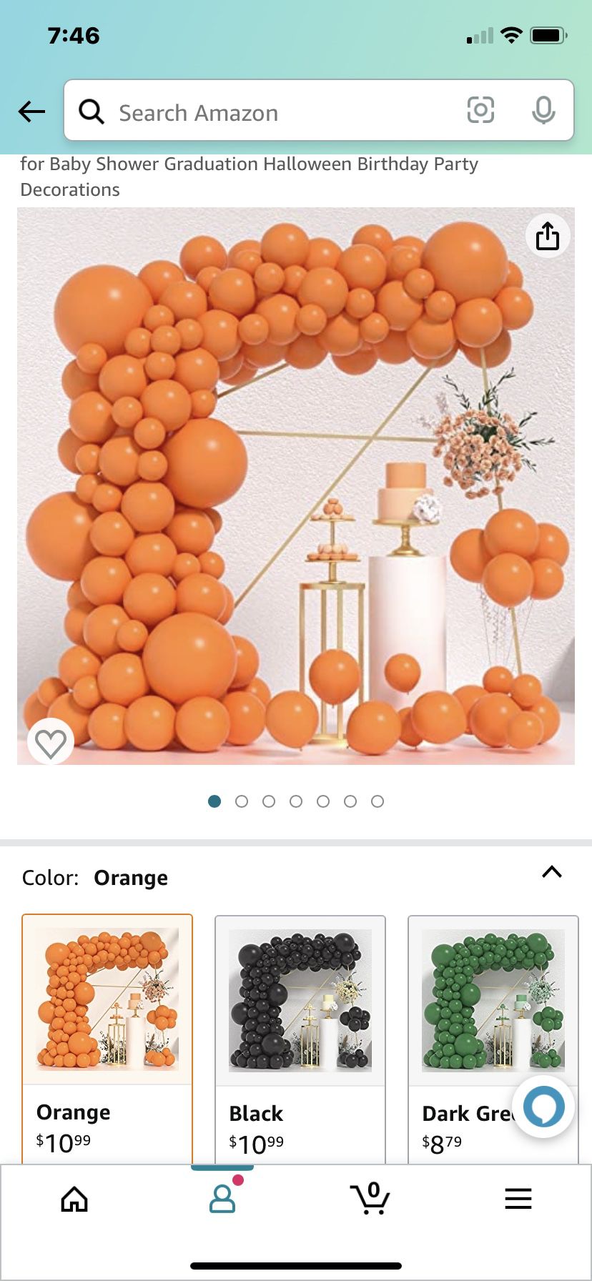 Orange Balloon Arch Kit