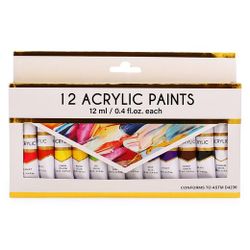 12 Acrylic Paints 