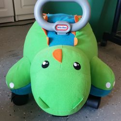 Little Tikes HTF Green Dino Pillow Racer Ride On Toddler Toy 