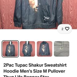 Tupac Hoodie Full Front And Back.