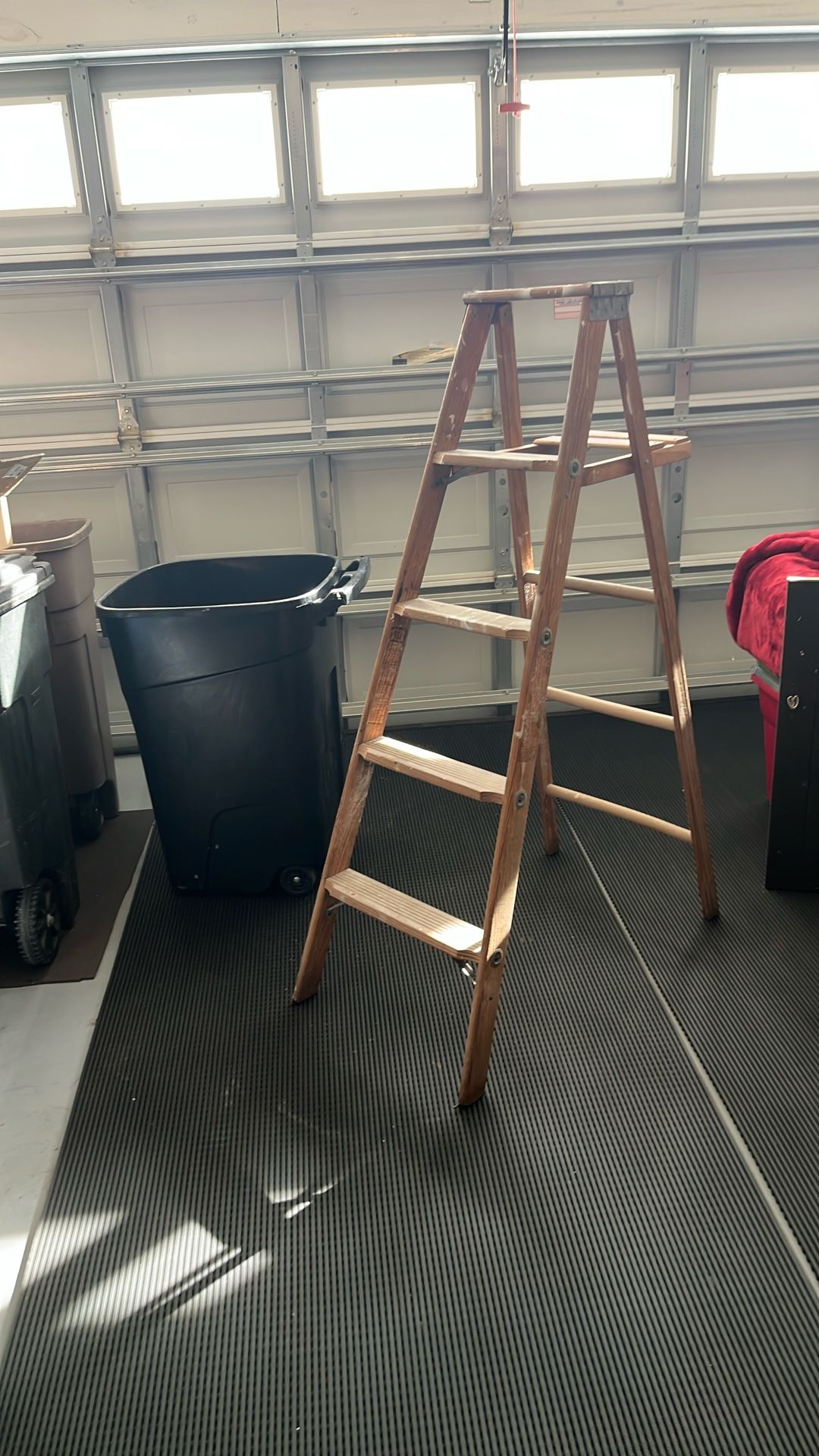 4 1/2’ Barely Used Wooden Ladder-$15.