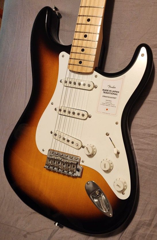Fender Japan Stratocaster Electric Guitar MIJ Traditional Strat Sunburst
