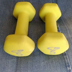 Two Weight Lifting 5 Lb Each