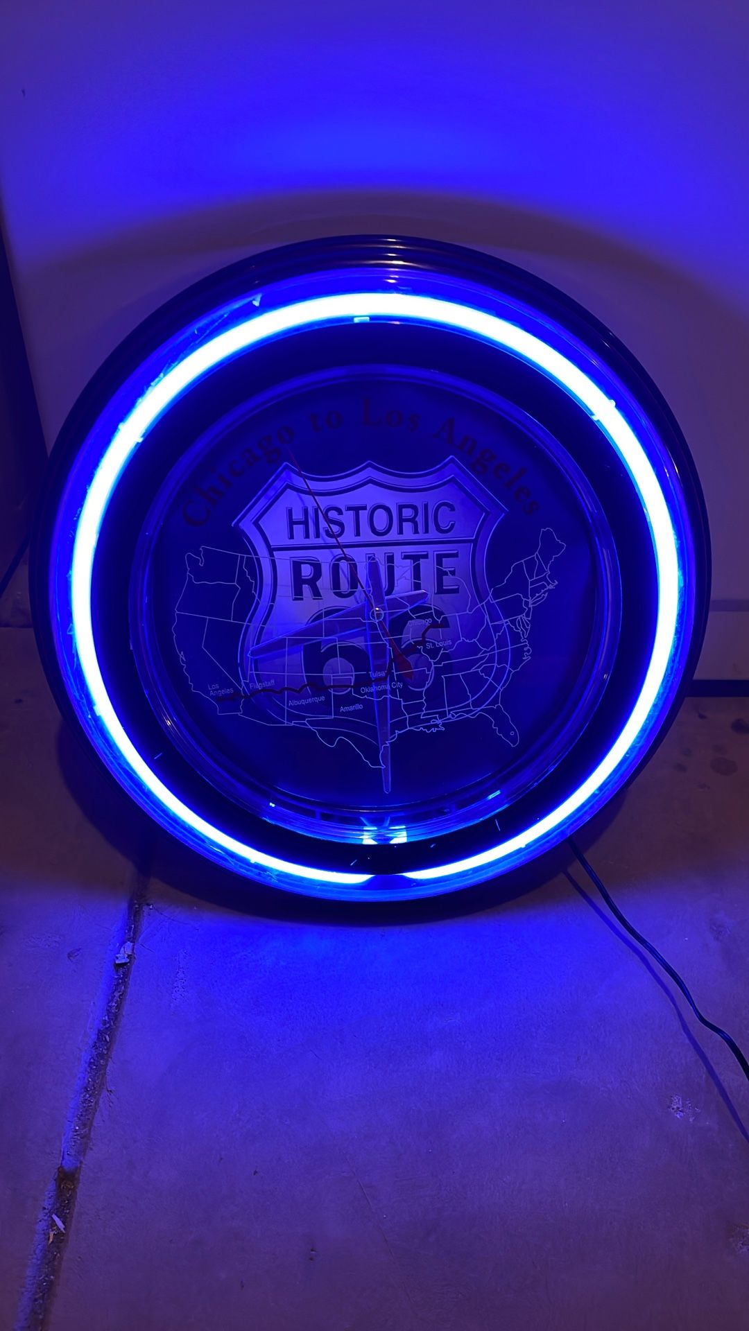 Shop/Man cave Route 66 Clock