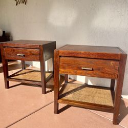 Gorgeous CRATE AND BARREL NIGHTSTAND (set of 2) Perfect condition 