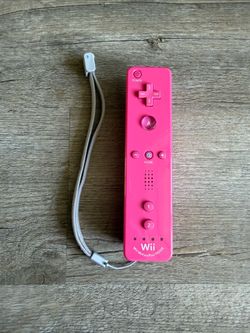 Pink Nintendo Wii Remote Motion Plus