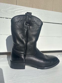 Ariat Boots Heritage Roper Western Black Leather