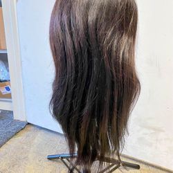 100% Natural human hair 8-24inch, straight wig (size and price in the description)
