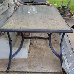 GLASS TOP TABLE