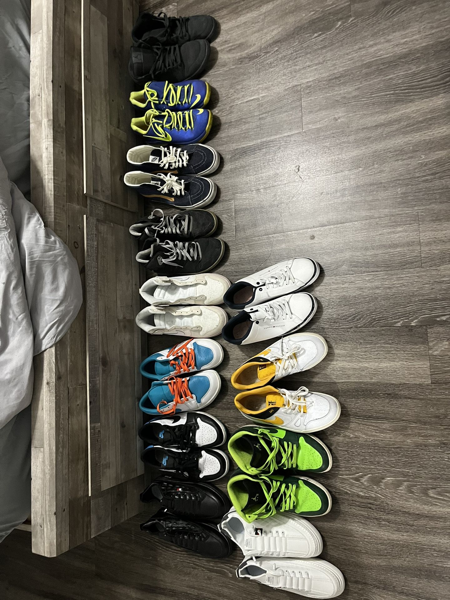 11 pairs of shoes all size 11 Nikes Jordans $100