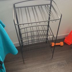 Metal Rack Stand Organizer Table Wine Plants 