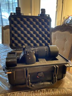 Sony Alpha a6500 camera with Lens 55-210mm battery and charger included and Pelican 1400 hard case “Camera & accessories Like New & great Condition”