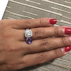 Purple natural stone