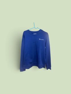 Blue champions crewneck pullover sweater