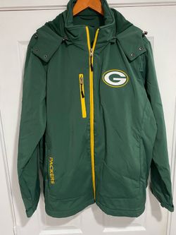 Greenbay packers jacket large men’s football sports hood
