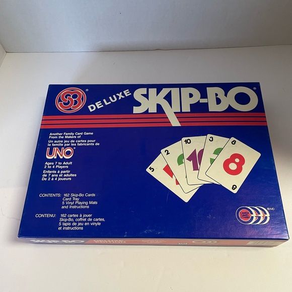 Vintage 1986 Skip-Bo Deluxe Edition Card Game