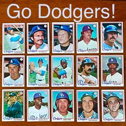 1978 Dodgers Topps Baseball Cards