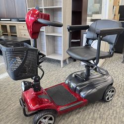 iScooter X-02 Mobility Scooter – Foldable 4-Wheel Electric Scooter for Adults & Seniors Lightweight and easy to fold, with a 12/24 mile range, LED hea