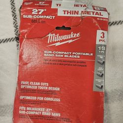 Milwaukee Subcompact Bandsaw Blades