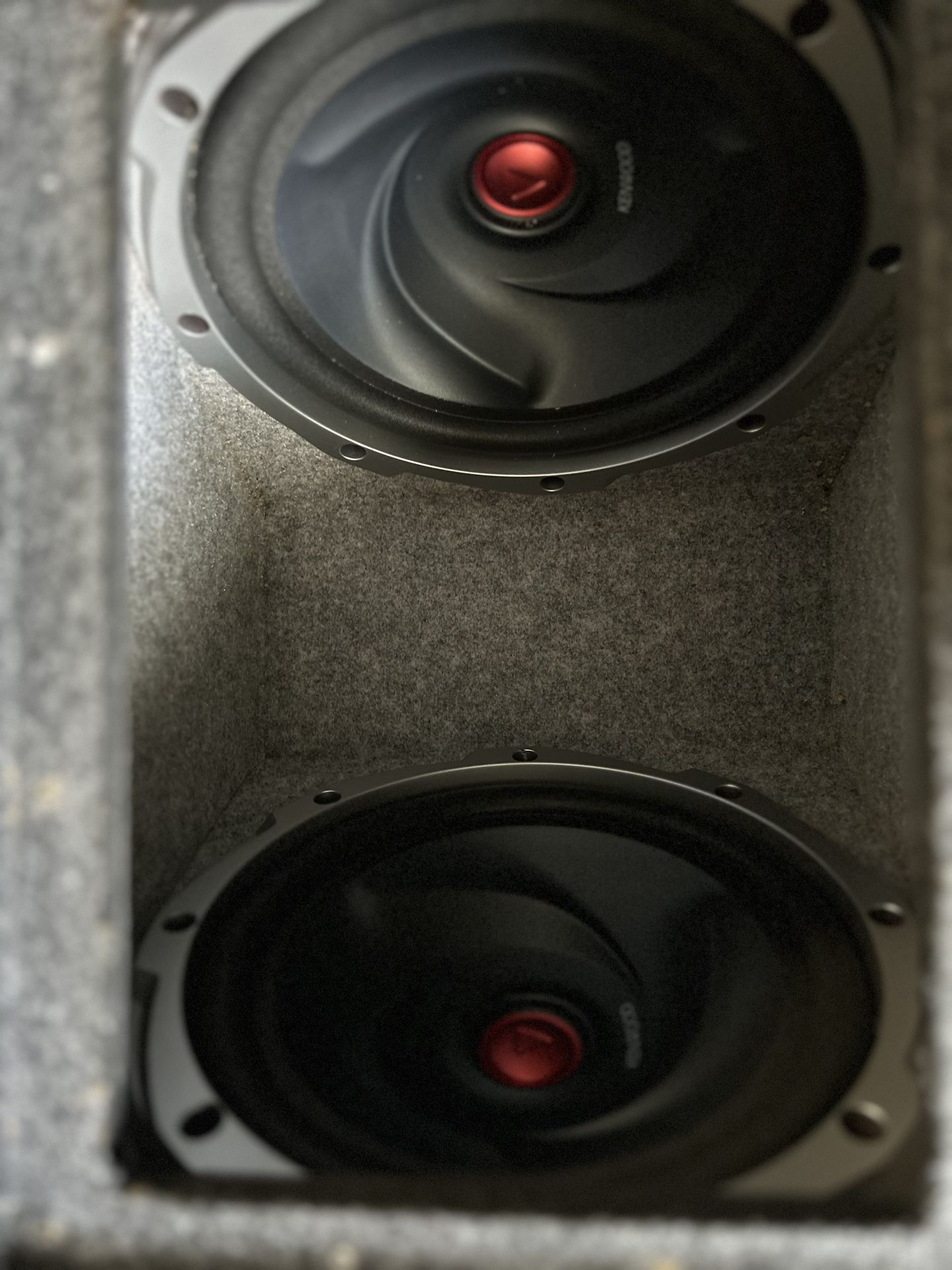 12 Inch Kenwood Subwoofers And Box 