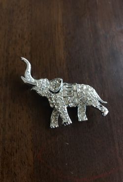 Custom Jewelry Elephant Brooch
