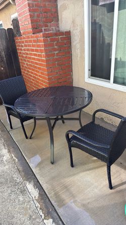 Outdoor Patio Table and 2 Chairs Set