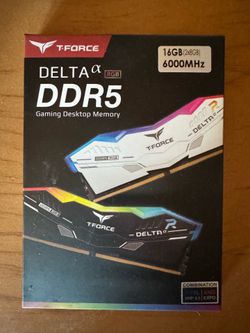 T-Force Delta Alpha RGB 16GB (2x8GB) DDR5 6000MHz Desktop Memory