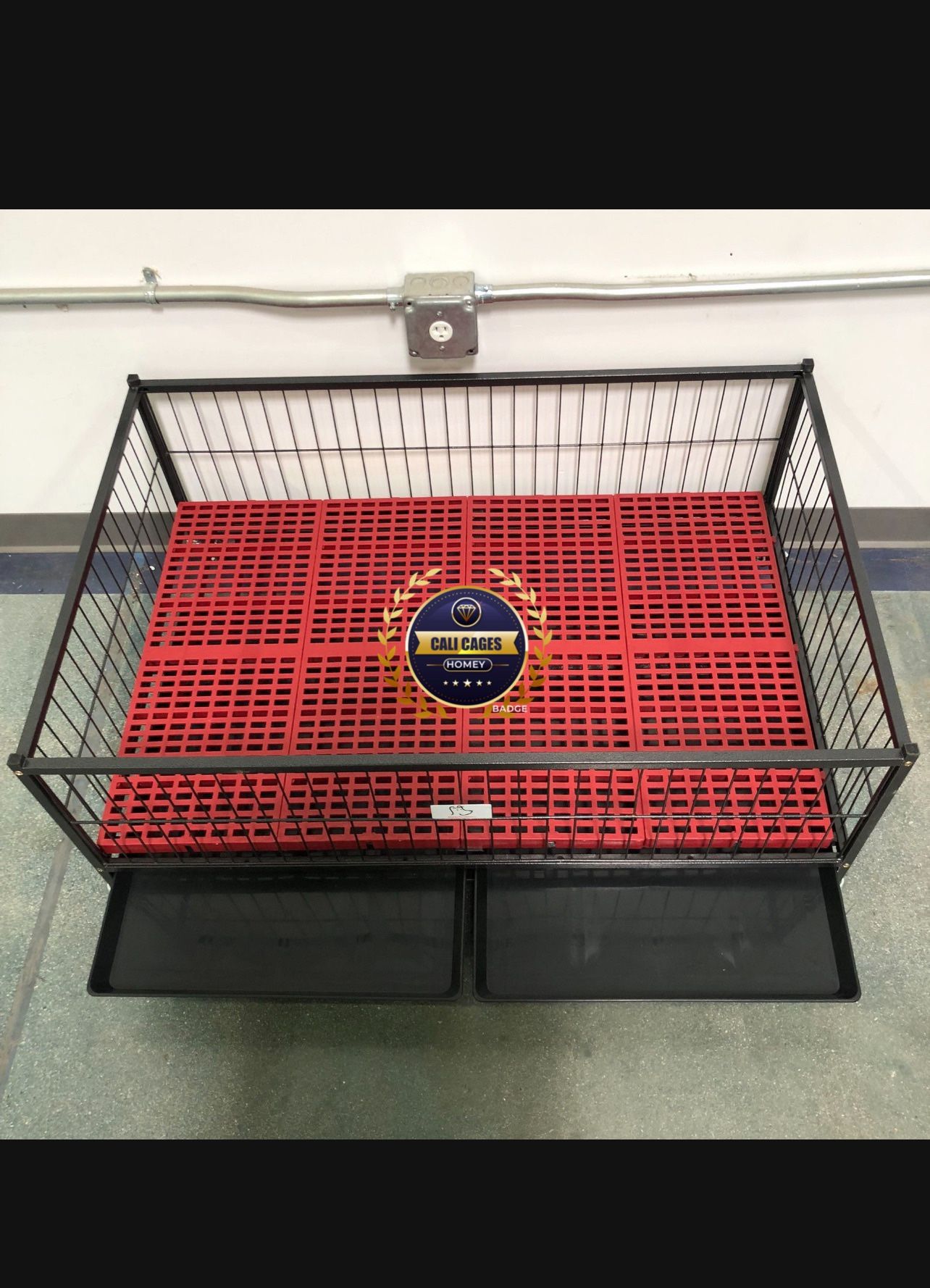 Dog Whelp Cage Size 43” With Grid And Trays New In Box 📦