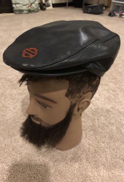 harley davidson leather hat