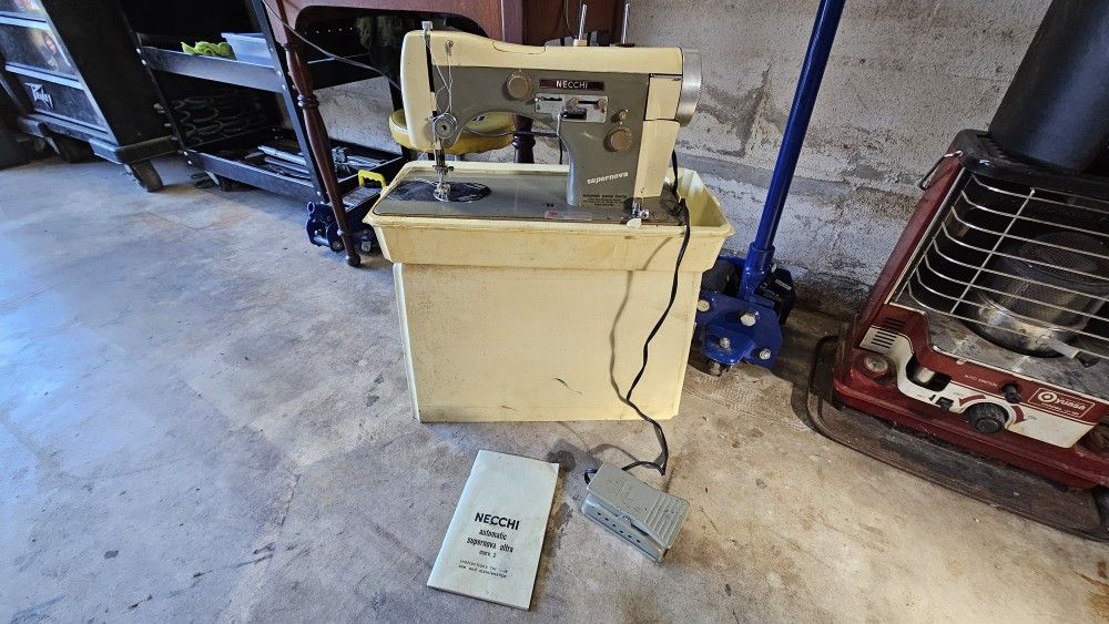 1950's Necchi Supernova Sewing Machine.

