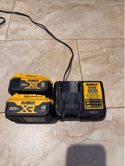 Dewalt batteries and charger