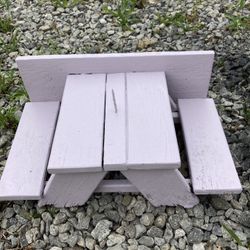 Squirrel Picnic Table/holds Corn 